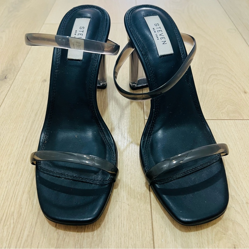 Steven New York Black PVC Heels